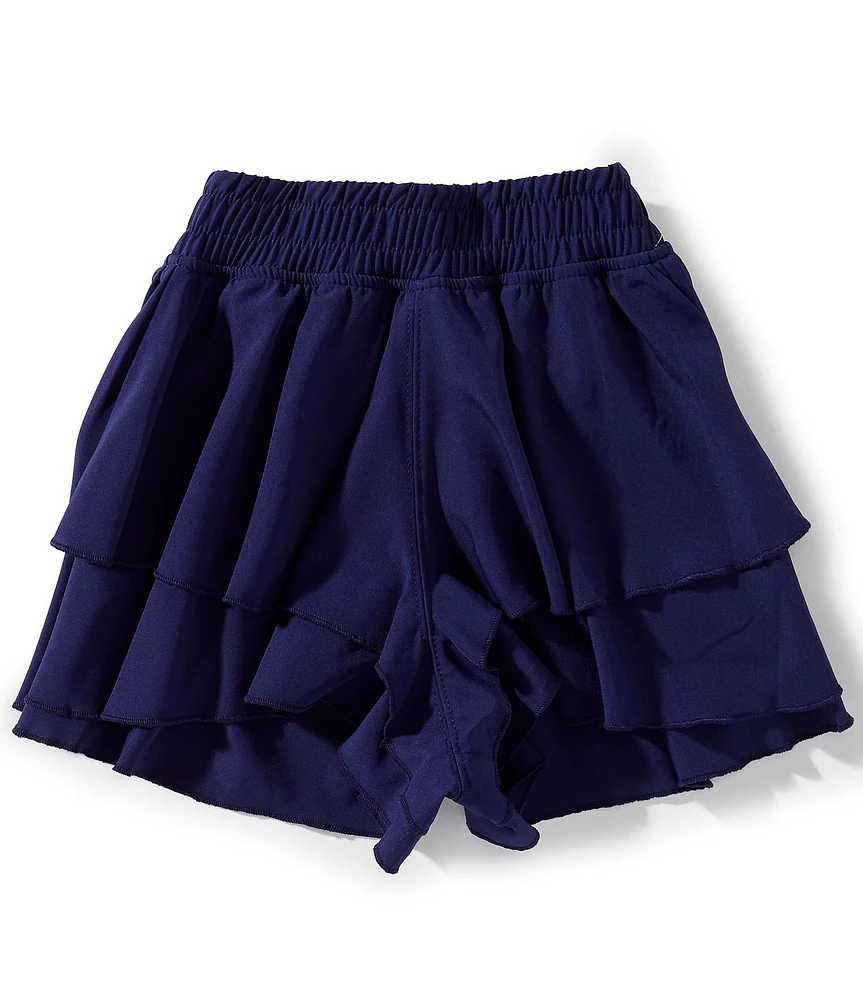 GB Big Girls Tiered Pull-On Shorts