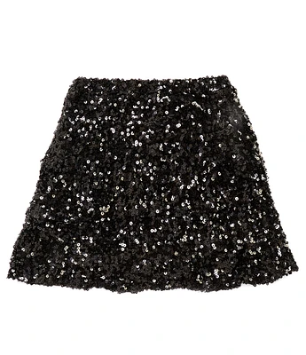GB Big Girls Tiered Sequin Mini Skirt