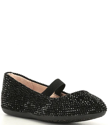 GB Girls' Addie Rhinestone Family Matching Strap Ballet Flats (Infant)