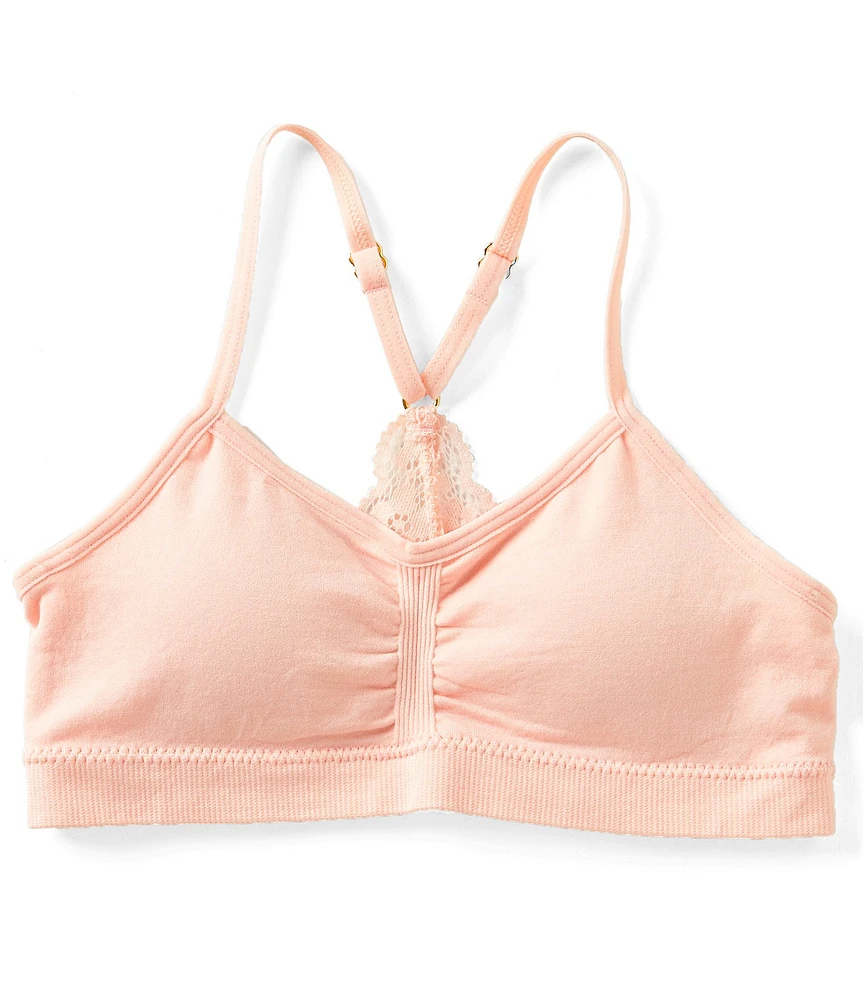 GB Girls Big Girls Seamless Lace-Racerback Bra