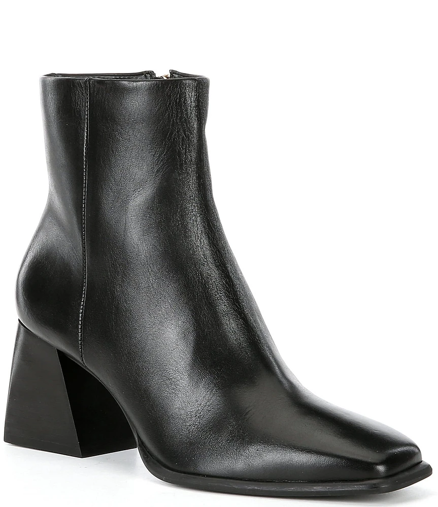 GB Holy-Grail Leather Block Heel Booties