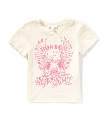 GB Little Girls Oversized Aerosmith Graphic T-Shirt