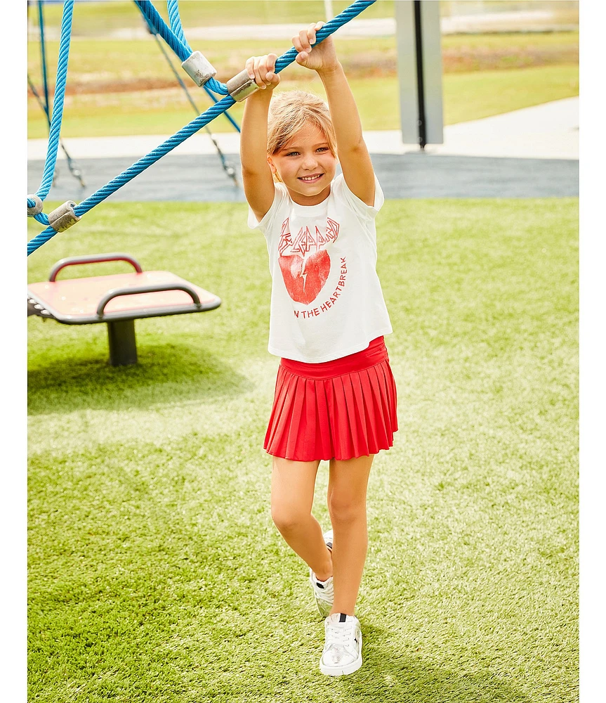 GB Little Girls Oversized Def Leppard Graphic T-Shirt