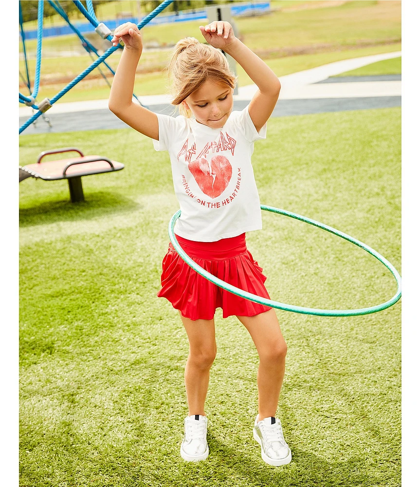 GB Little Girls Oversized Def Leppard Graphic T-Shirt