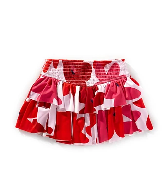 GB Little Girls Gracie Abstract Floral Print Active Skirt