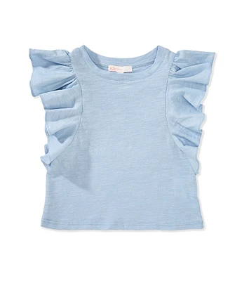 GB Little Girls Ruffle Sleeve T-Shirt
