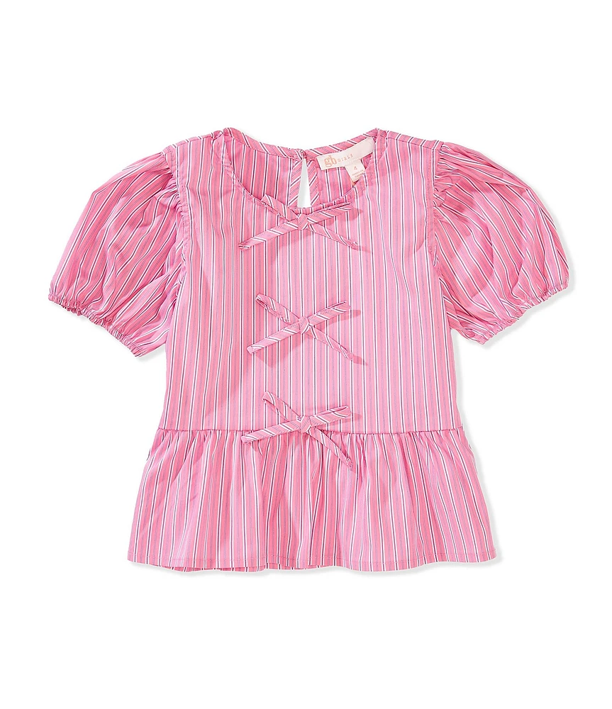 GB Little Girls Multi-Striped Bubble Top