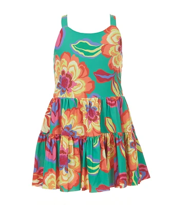 GB Little Girls Floral Printed Active Dress