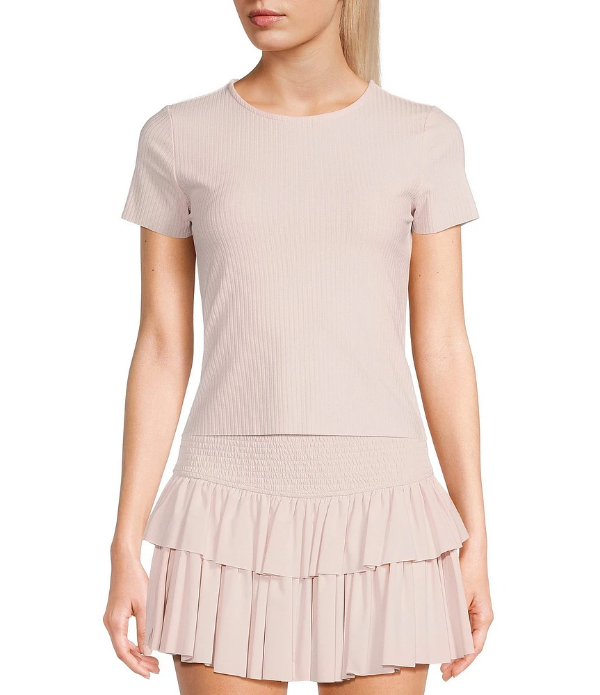 GB Short Sleeve Ribbed Knit Coordinating T-Shirt