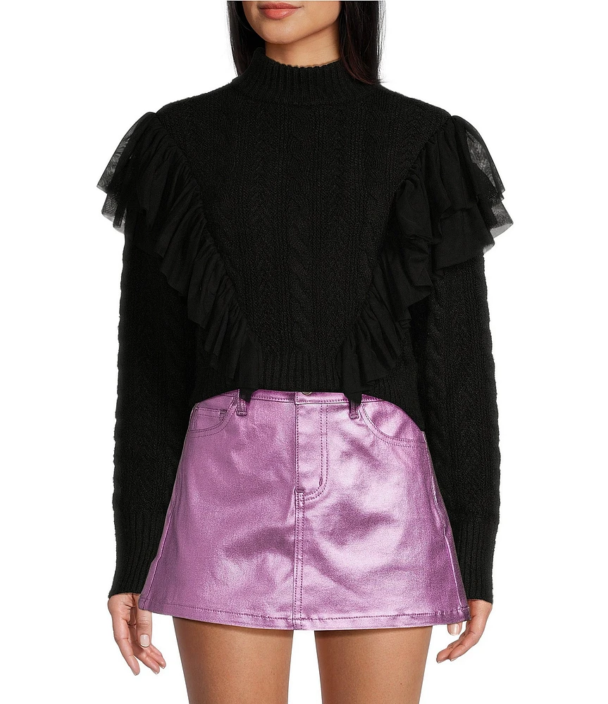 GB Tulle Cable Knit Sweater