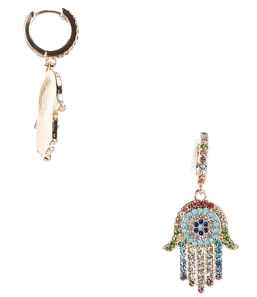 Gemma Layne Hamsa Hand Drop Earrings
