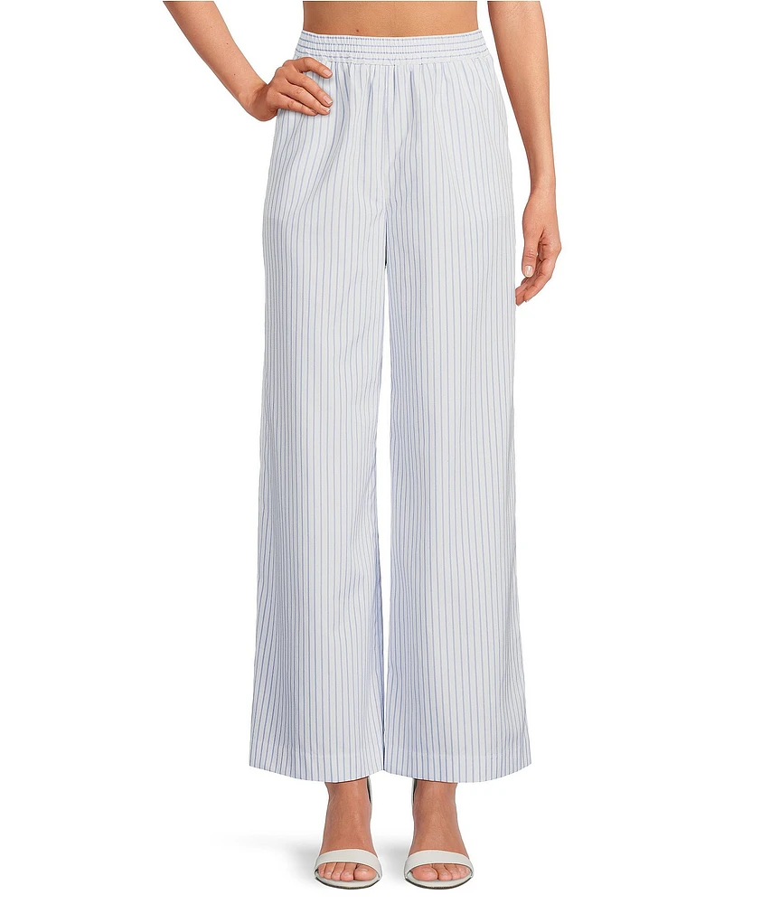 Gianni Bini Coordinating Kourtney Pinstripe Flat Front Pants