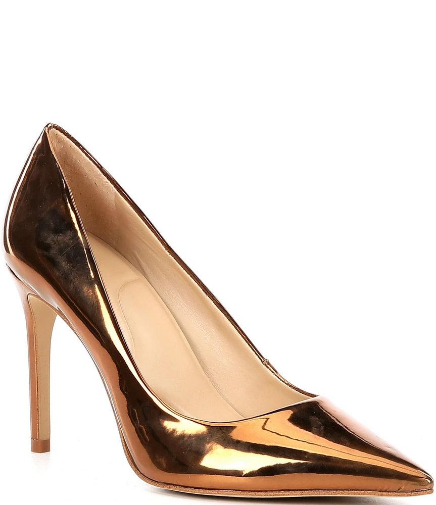 Gianni Bini Sampras Mirror Metallic Pointed Toe Pumps