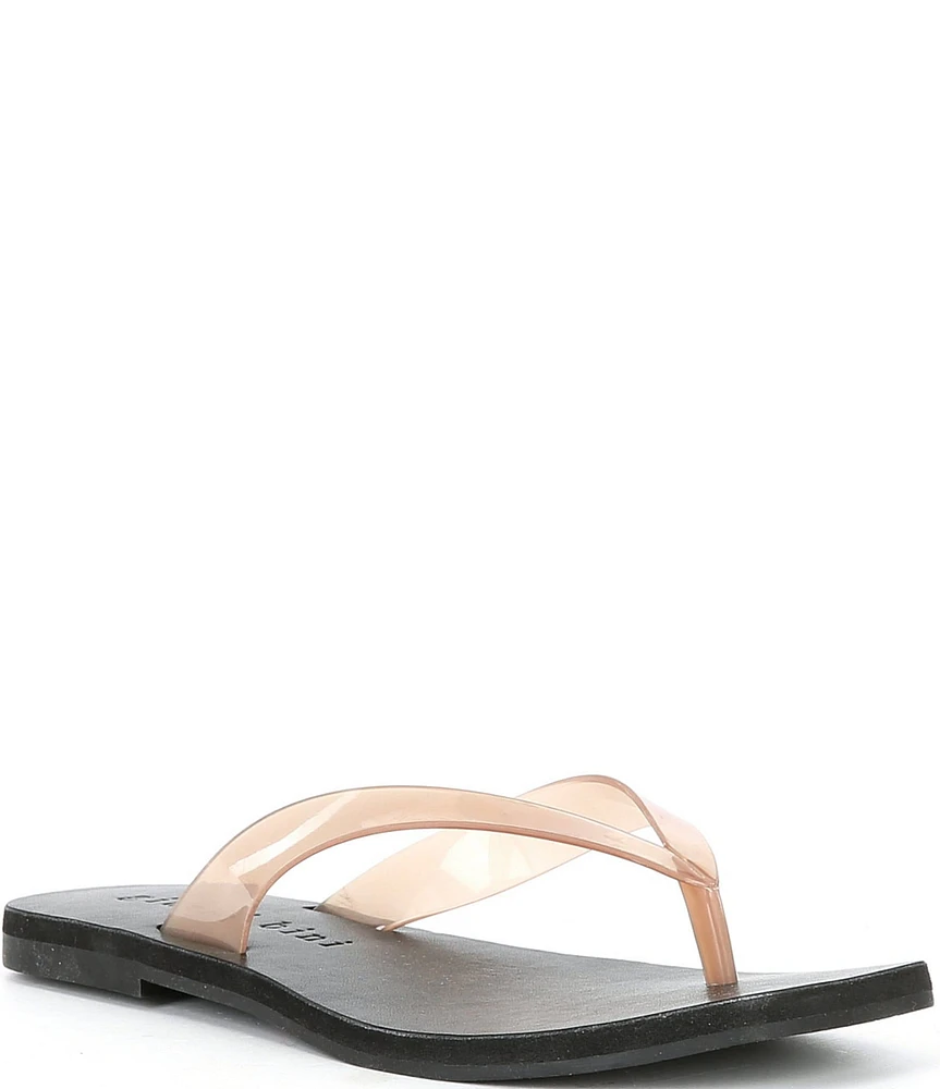 Gianni Bini SteffanThree Clear Thong Sandals