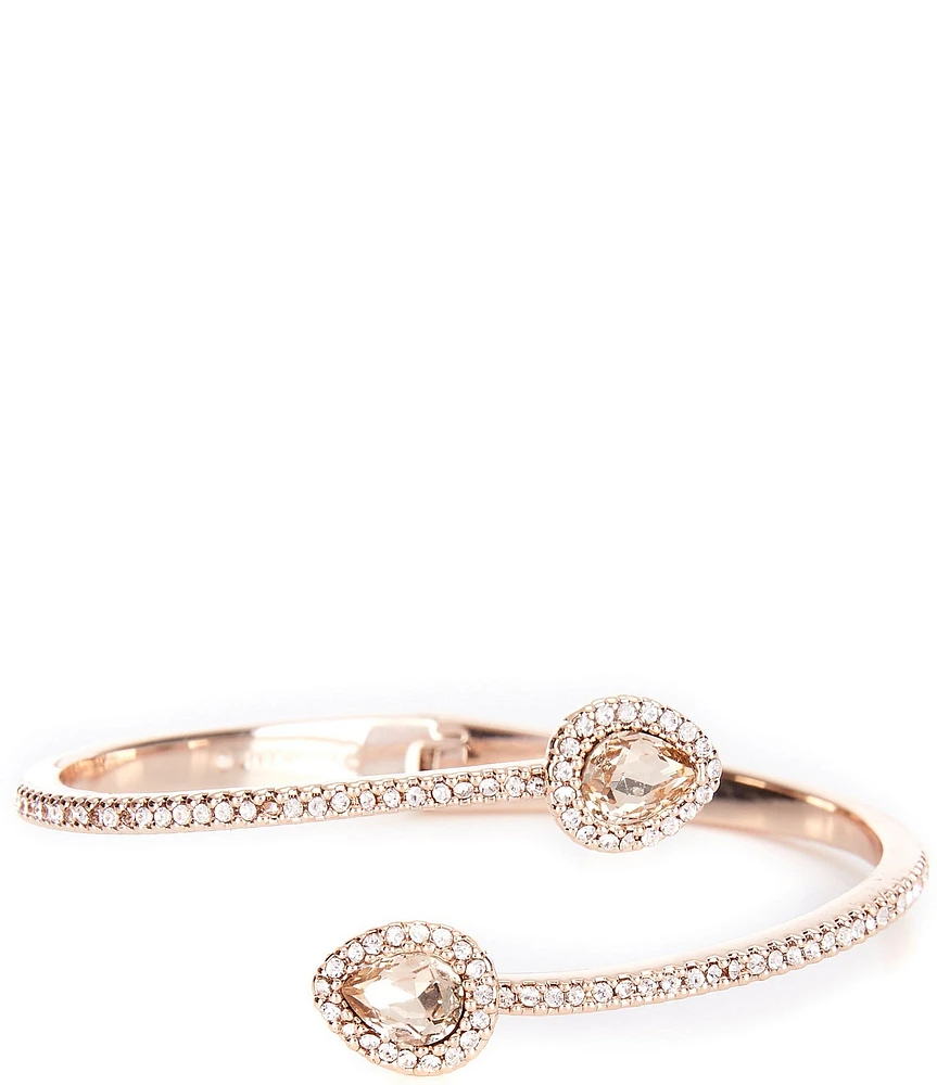 Givenchy Pear Bypass Crystal Cuff Bracelet
