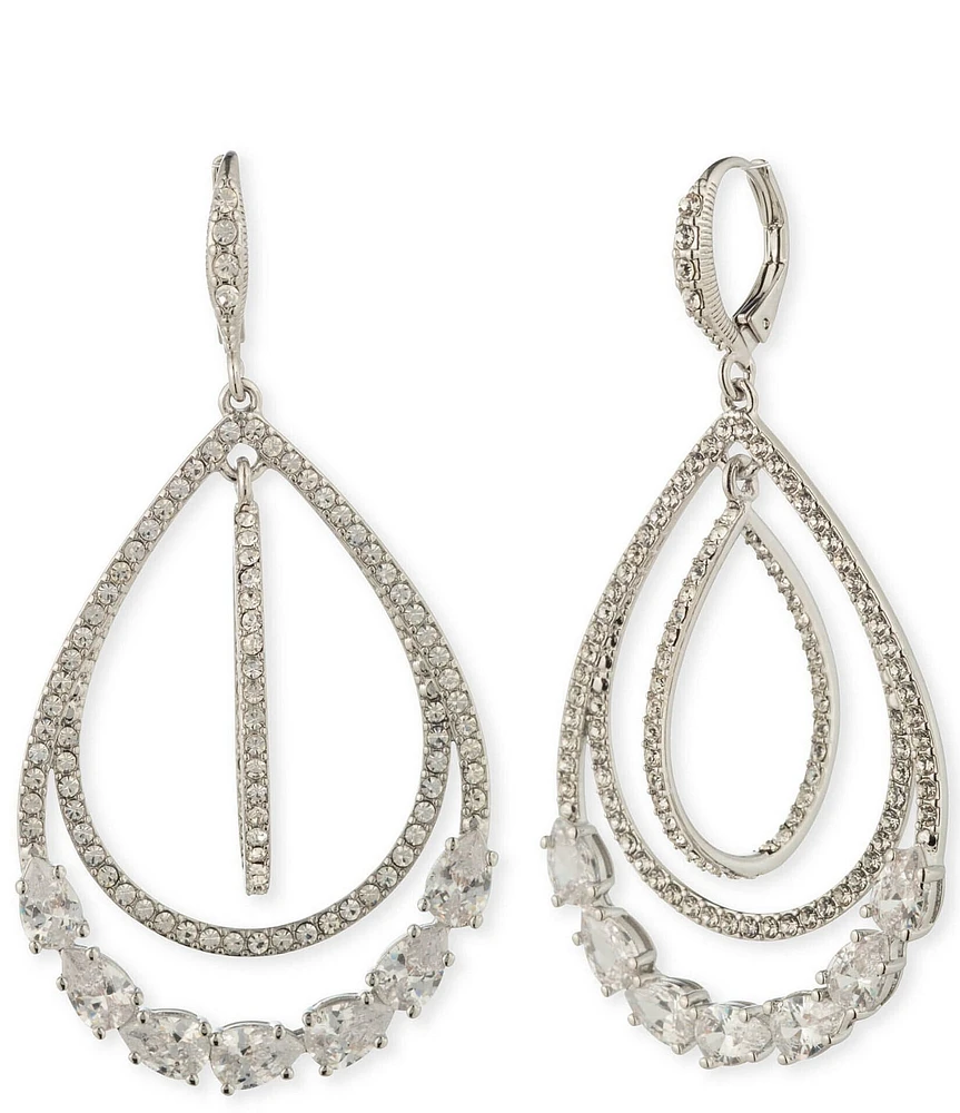 Givenchy Crystal Orbital Drop Earrings