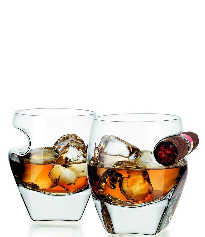 Godinger Arturo Cigar Whiskey Tumblers, Set of 2