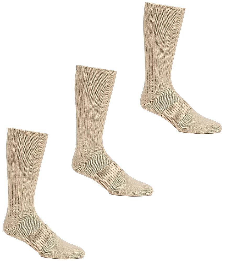 Gold Label Roundtree & Yorke Big & Tall Casual Crew Socks 3-Pack