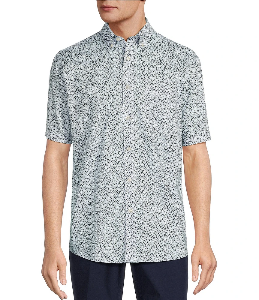 Gold Label Roundtree & Yorke Big & Tall Full Fit Non-Iron Short Sleeve Sport Shirt