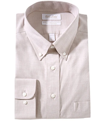 Gold Label Roundtree & Yorke Big & Tall Slim-Fit Non-Iron Button-Down Collar Solid Dress Shirt