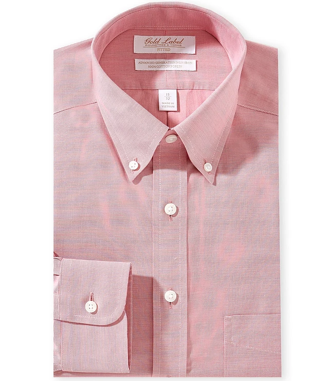dillards gold label mens dress shirts Gold Label Roundtree Yorke Big Tall Non-Iron Point Collar Solid Dress Shirt, Mens, 18.5 x 36 Big, Light Blue