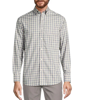 Gold Label Roundtree & Yorke Non-Iron Long Sleeve Check Sport Shirt
