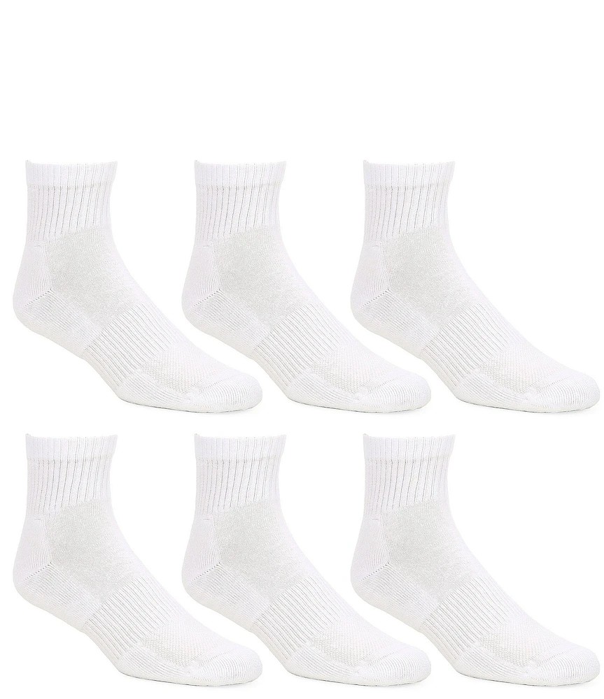 Gold Label Roundtree & Yorke Sport Quarter Athletic Socks 6-Pack