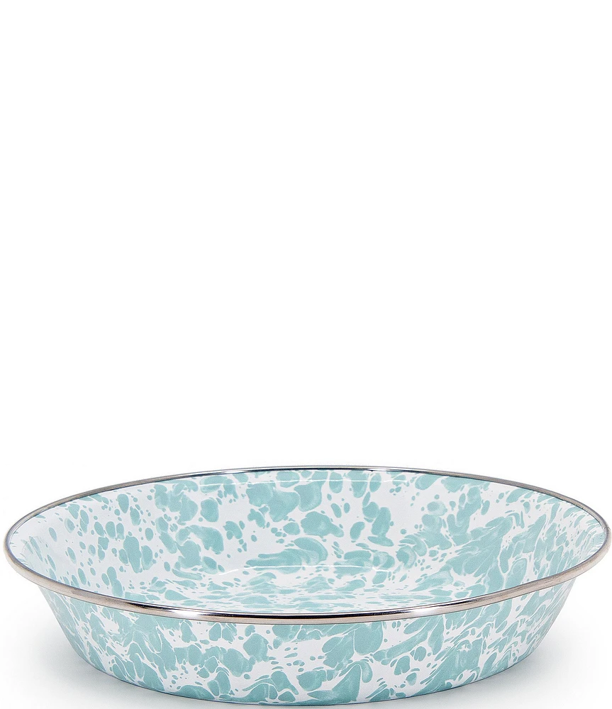 Golden Rabbit Enamelware Swirl Pie Plate