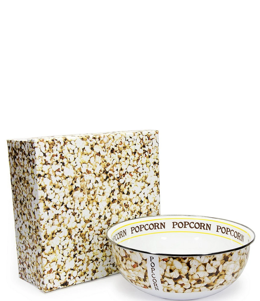 Golden Rabbit Enamelware Popcorn Bowl Gift