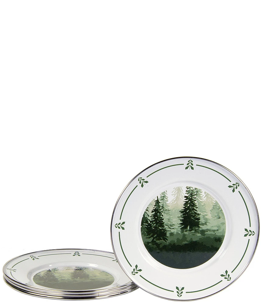 Golden Rabbit Forest Glen Sandwich Plates, Set of 4