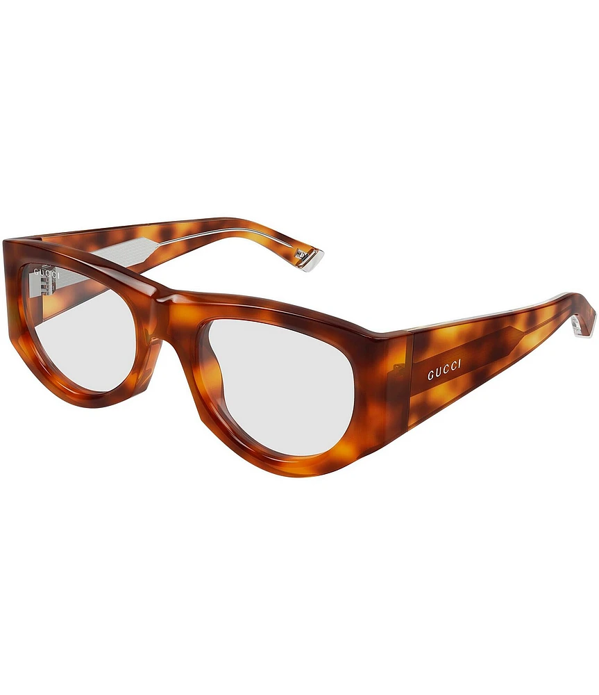Gucci Fashion Show 53mm Rectangle Statement Sunglasses