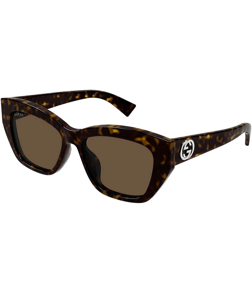 Gucci Women's GG Muse Havana 55mm Cat Eye Sunglasses