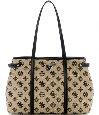 Guess Beyza Girlfriend Contrast Trim Tote Bag