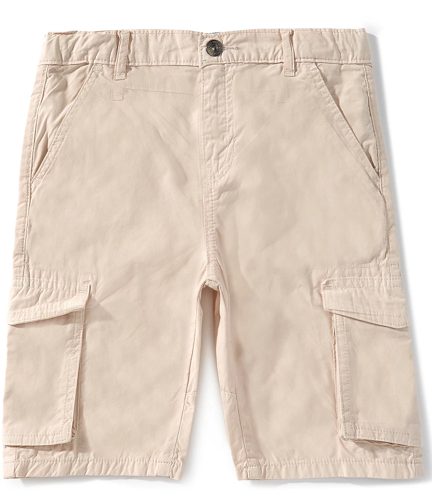 Guess Big Boys Garment Dye Poplin Cargo Shorts