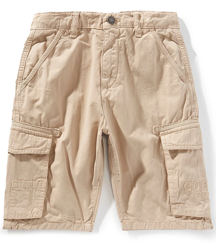 Guess Big Boys Garment Dye Twill Cargo Shorts