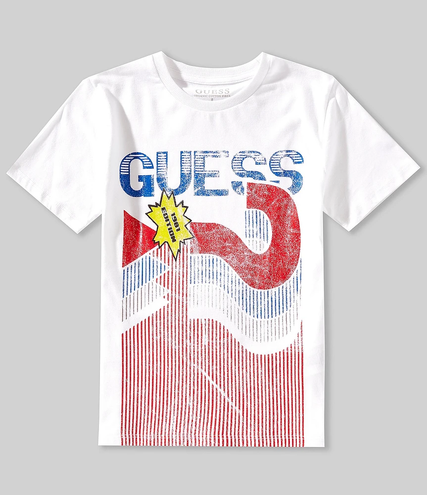 Guess Big Boys Short Sleeve Vintage Graphic T-Shirt