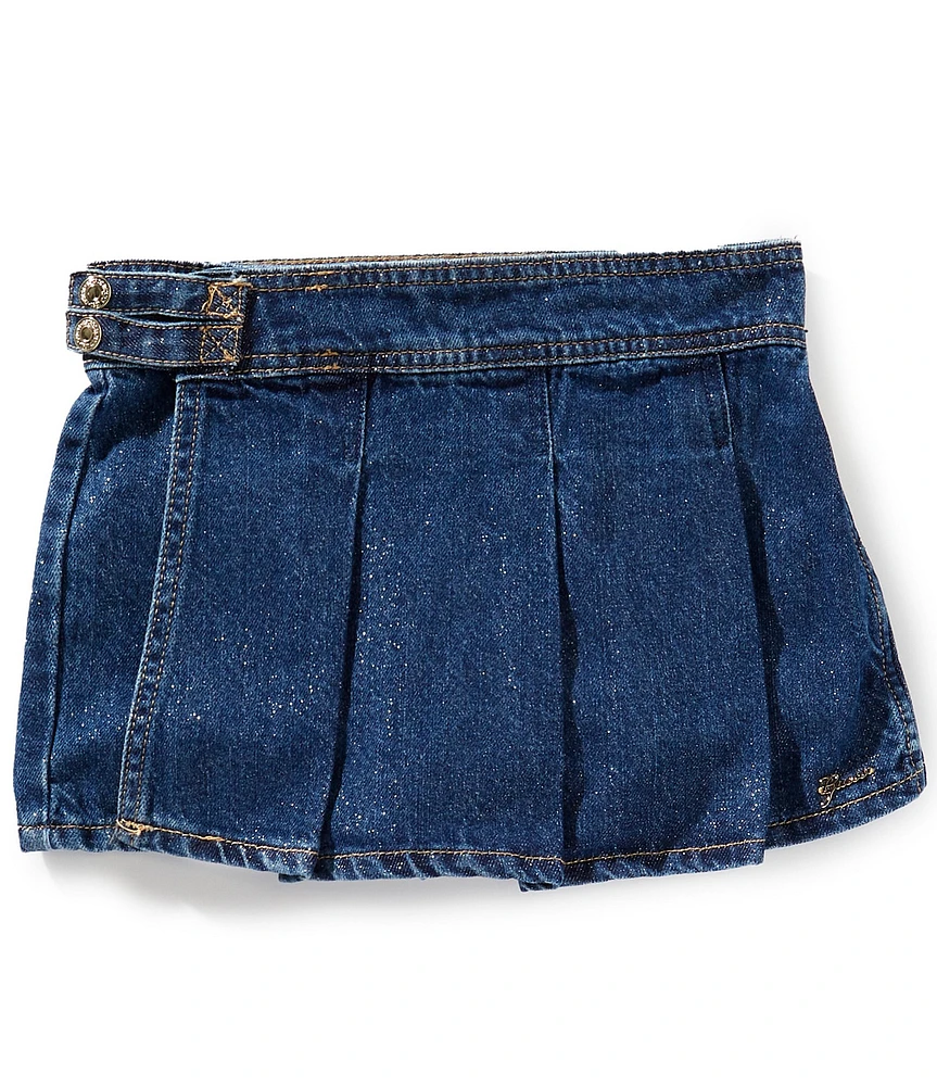 Guess Big Girls Denim/Lurex Metallic Skort
