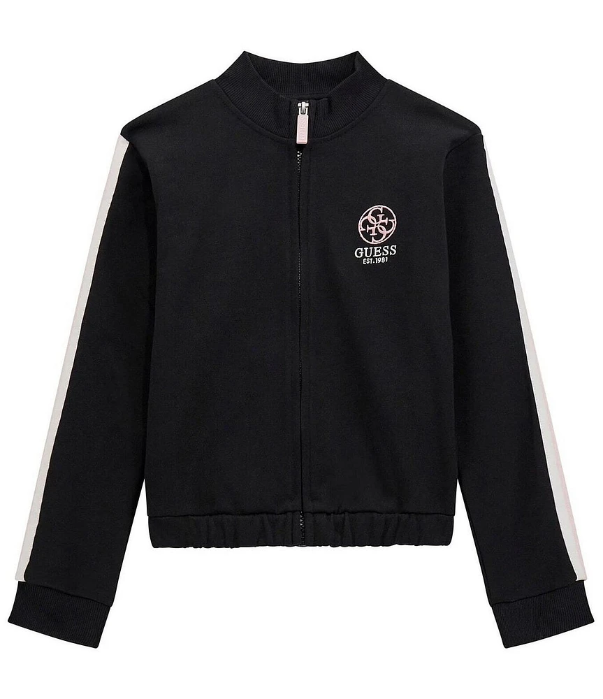 Guess Big Girls Long Sleeve Zip Front Track Jacket