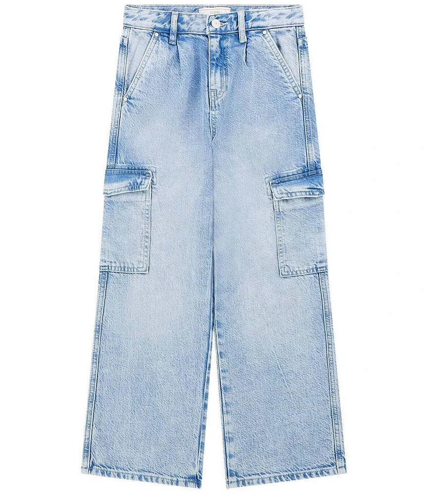 Guess Big Girls Tencel Denim Cargo Jeans