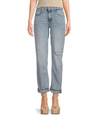 Guess Celia Mid Rise Distressed Boyfriend Jeans
