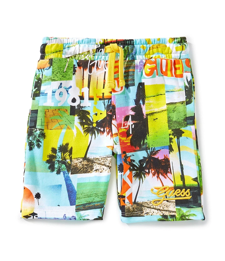 Guess Little Boys AOP Tropical Shorts