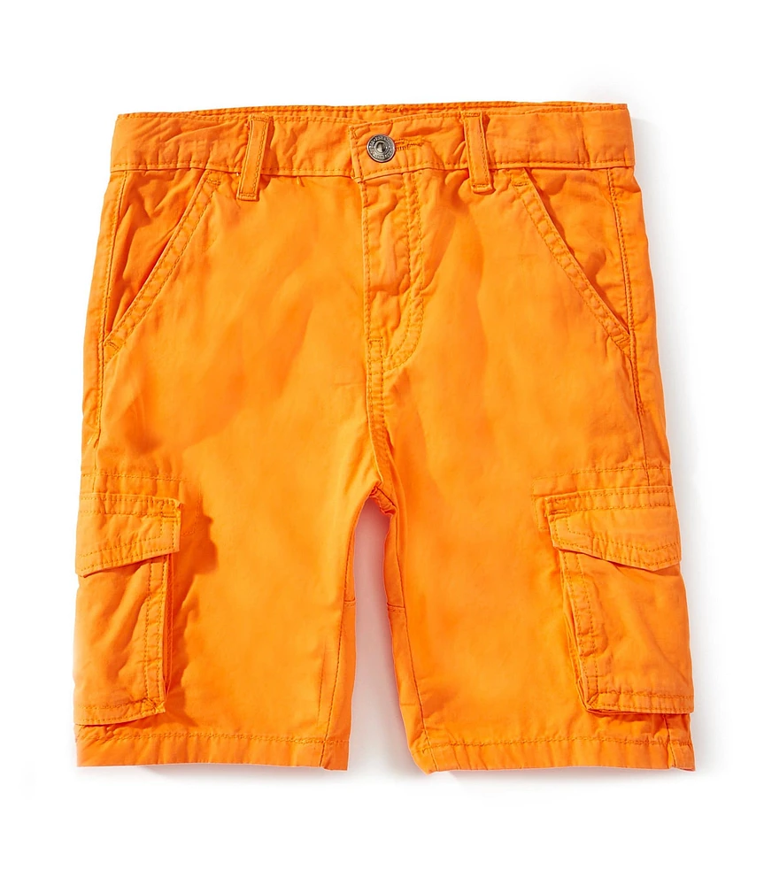 Guess Little Boys Garment Dye Poplin Cargo Shorts