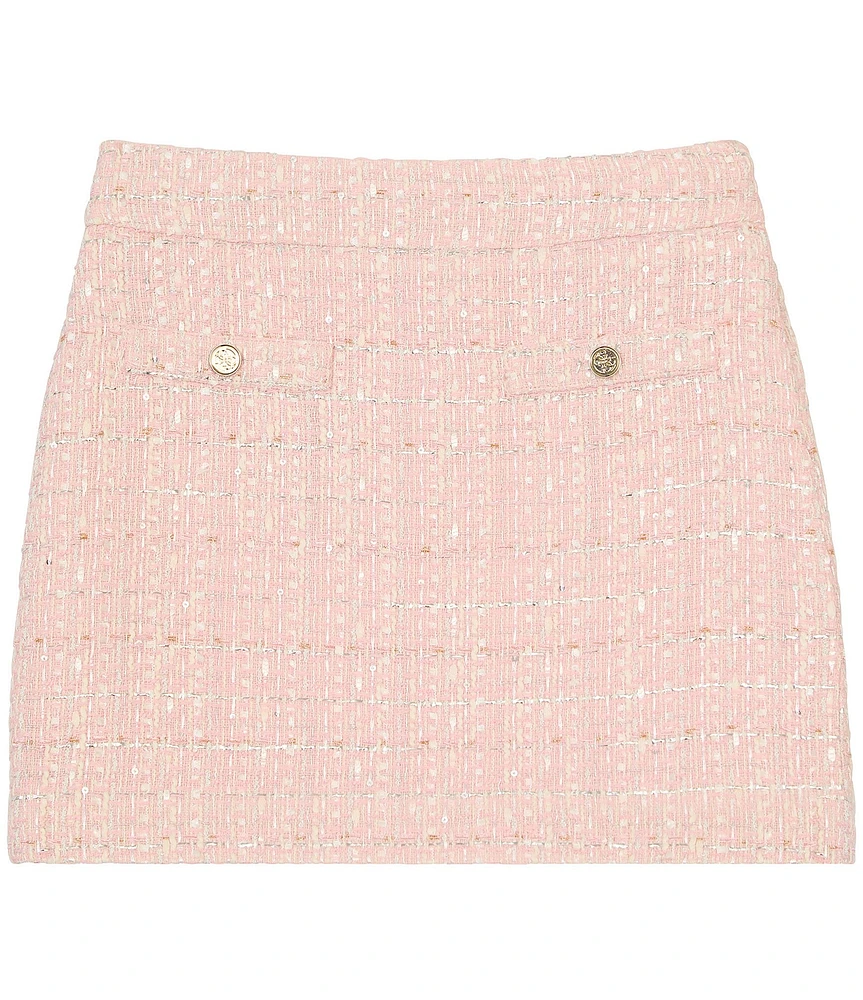 Guess Little/Big Girls Tweed Ceremony Mini Skirt