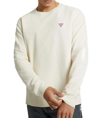 Guess Long Sleeve Waffle-Knit Mini Triangle T-Shirt
