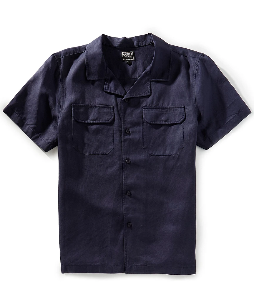 Guess Short Sleeve Jackson Tencel Pocket Shirt