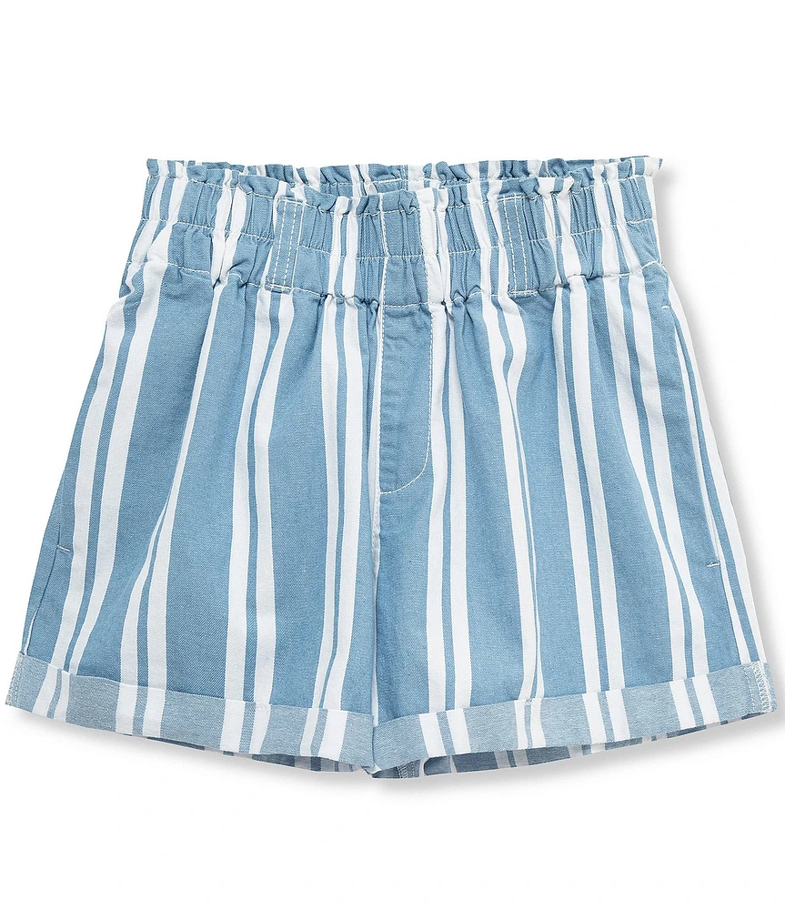 Habitual Big Girls High-Waisted Striped Shorts