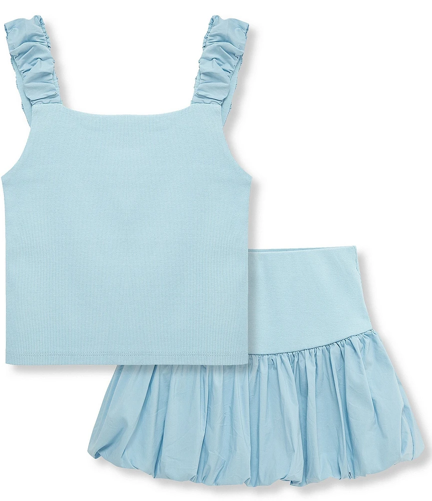 Habitual Big Girls Sleeveless Tank Top & Matching Skirt Set