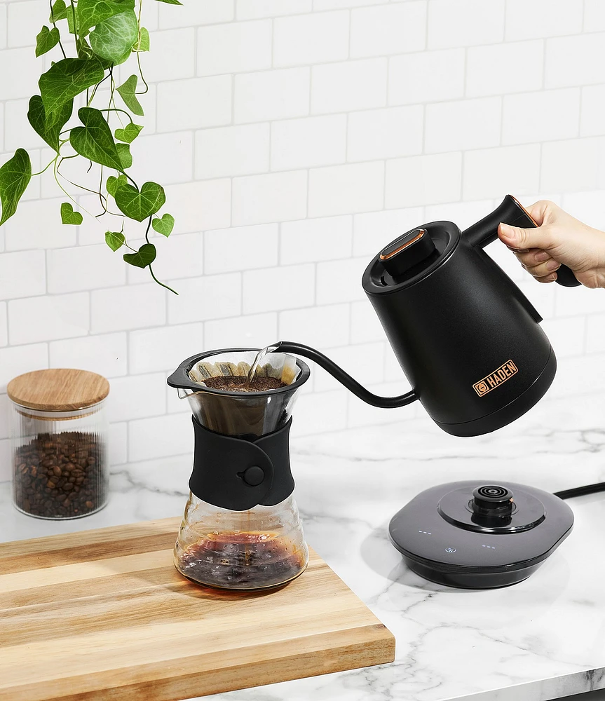 Haden Gooseneck 0.6 Liter Pour Over Cordless Digital Electric Kettle