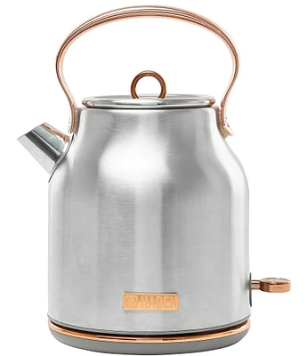 Haden Heritage Stainless Steel Cordless Electric Kettle with Auto Shut-Off and Boil-Dry
