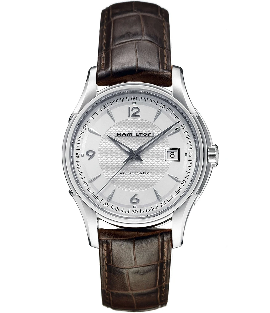 Hamilton Jazzmaster Viewmatic Brown Leather Automatic Watch